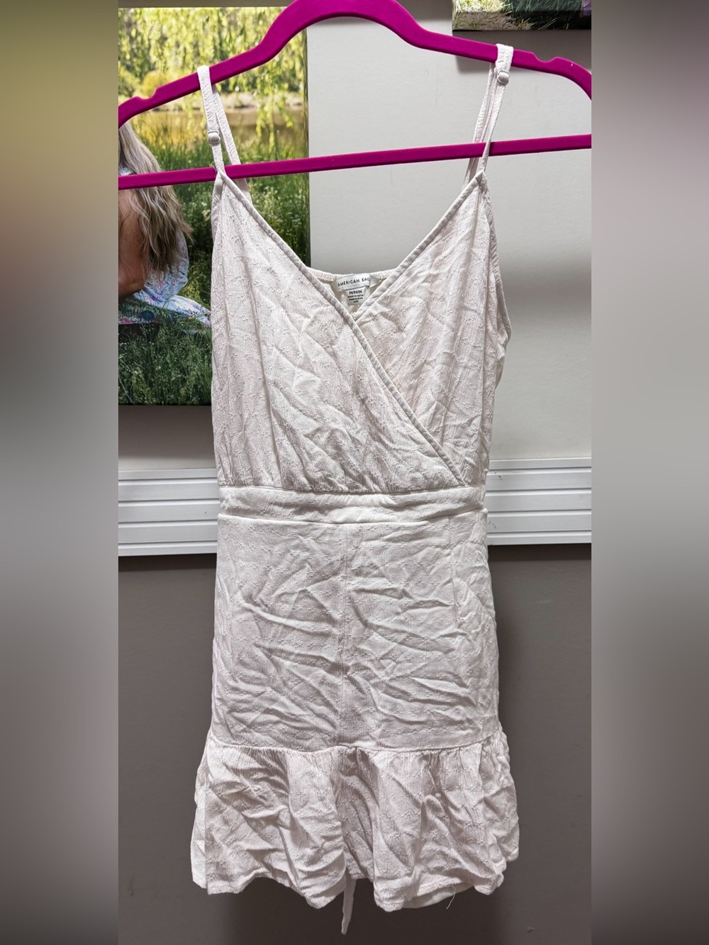American Eagle Outfitters Cream Romper